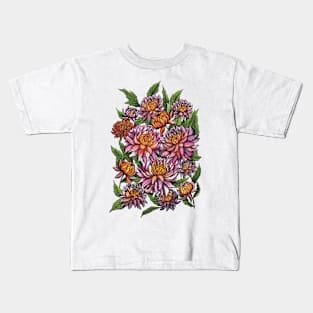 Chrysanthemum Flowers Kids T-Shirt